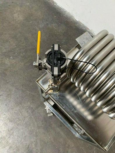 Used Exergy Incorporated 00644-3 Stainless Steel Heat Exchanger on Rolling Cart