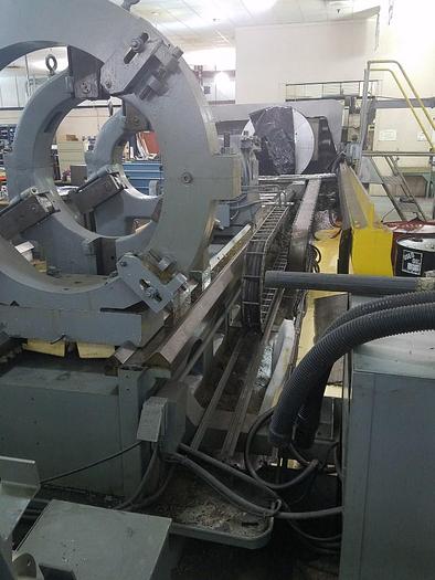 Used American CNC Lathe, Model 53-35, 53” X 252”, 630 rpm, 50 hp, Machine Mate CNC, ID17614