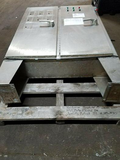 Used Hoffman Stainless A60C4912SSLP3PN4 60"X49"X12" Floor mountNema 4X Enclosure