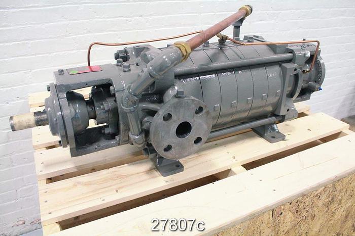 Unused Flowserve WDR 6-STAGE Flowserve High Pressure Pump, 6-Stage,  Model Wdr- 6 Stage, Size 16, 6.7" Impeller, 640 Psi @ 100˚ F. Unused #27807