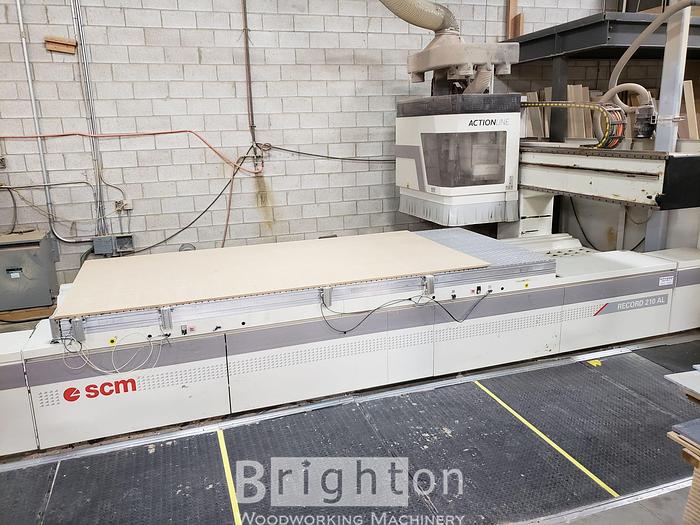 Used 2007 SCM Used CNC, Model is "Record 210 AL" 4 Axis CNC, 5' x 12' table