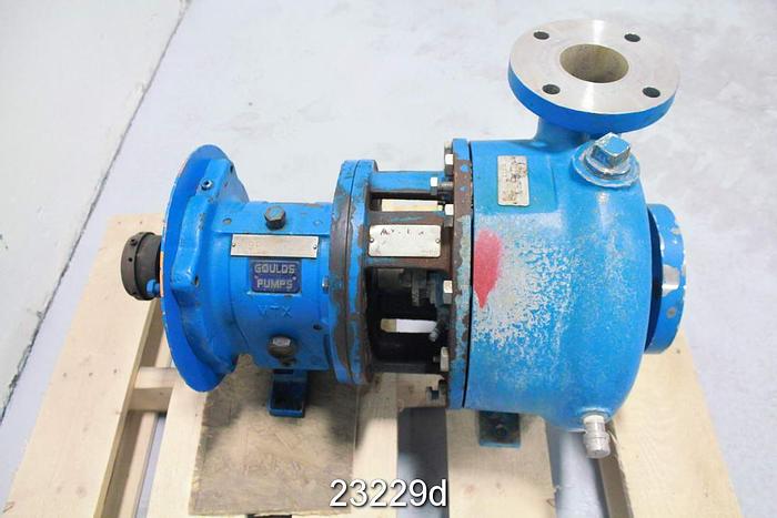 Used Goulds 3196 Pump, 3196Cv, 3X3X10, Stainless Steel Casing, 8.75" Impeller Diameter, Stainless Steel  Impeller, Stainless Steel Stuffing Box, Stainless Steel Suction Side Plate

( #23229