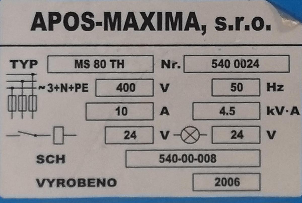 Używane Gilotyna do cięcia papieru Maxima MS 80 TH