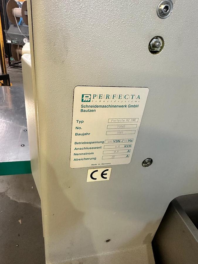 Used 2001 Perfecta Gilotyna 92 TVC