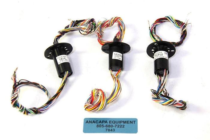 Used Moog Components Group AC6940 &amp; H1841-950 Slip Rings LOT OF 3 USED (7843)R