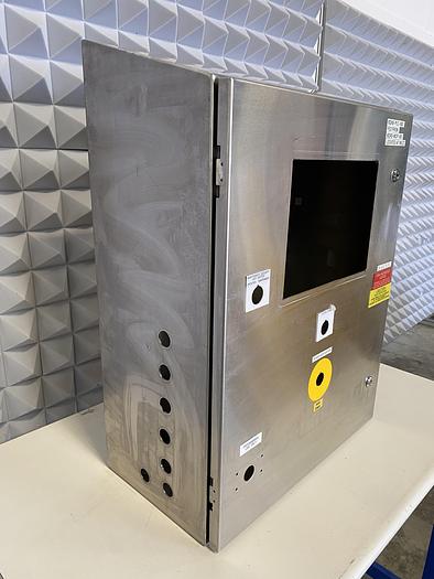 Used Saginaw  SCE-30EL2412SSST 30" x 24" x 12" Stainless Steel Sloped Top Enclosure 4x