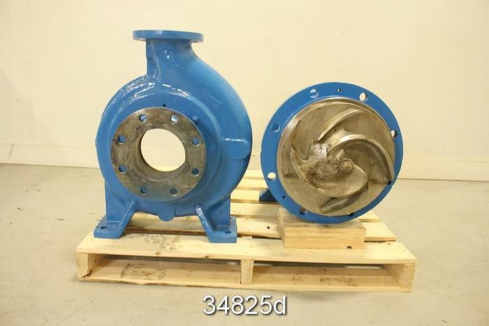 Used Goulds 3175 Pump, 4x6x14, 2/4 Vane, 13.5" Diameter Impeller #34825