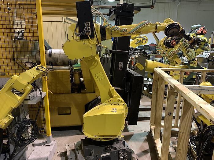 Used FANUC M710iC/50 6 AXIS CNC ROBOT WITH R30iA CONTROLLER AND VISION CONNECTIONS