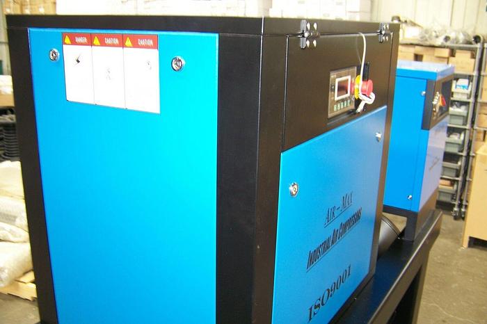 Air-Max 10hp.1ph Rotary Screw Compressor W/dryer/filters/120 tank 12 Year warrant