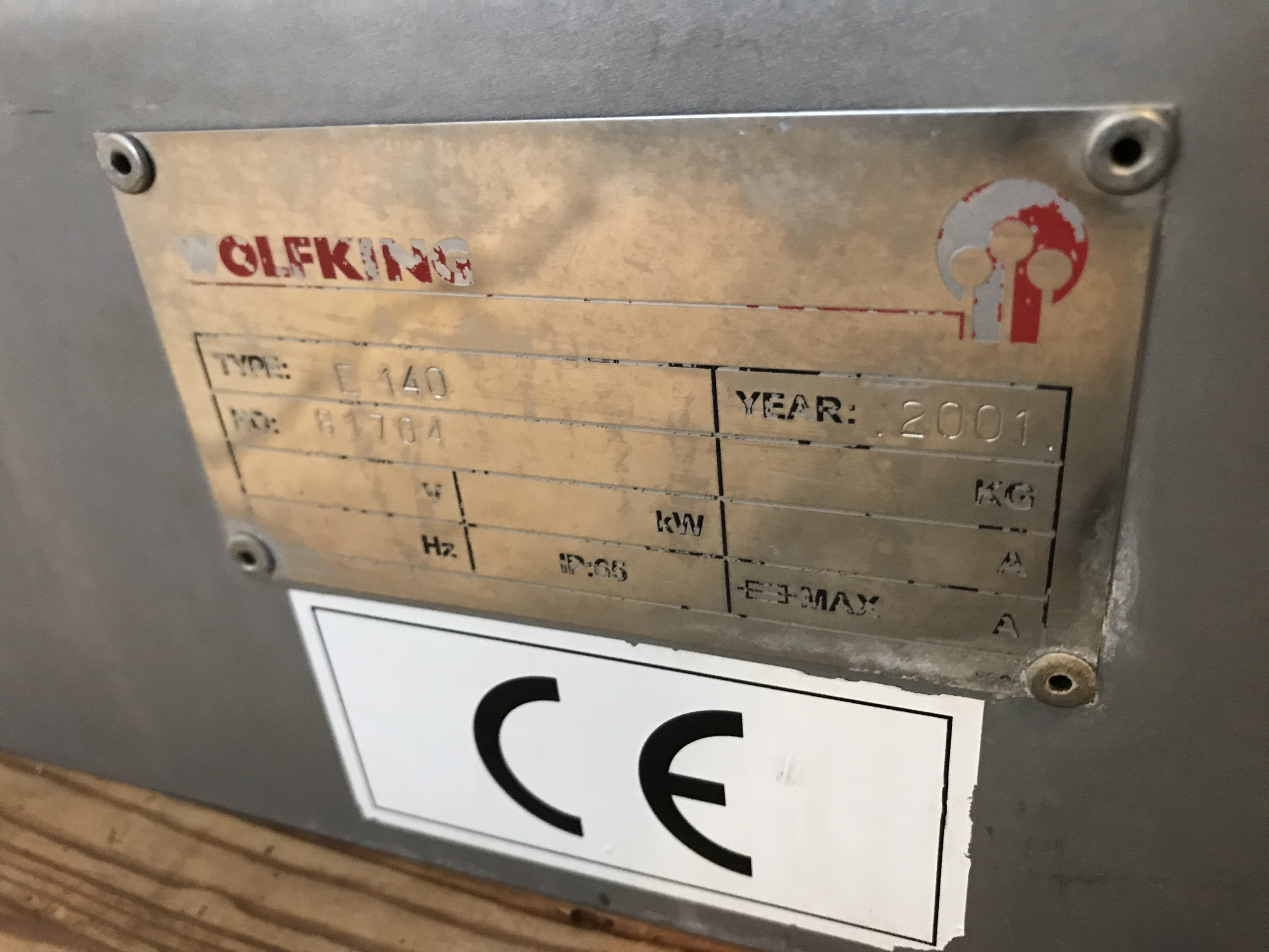 Begagnad Emulsionskvarn Wolfking E140 (uthyrd)