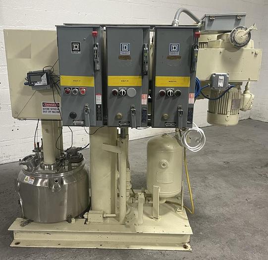 Used 10 GALLON ROSS TRIPLE SHAFT MIXER – PVM-10 – S/S – VAC – JKTD (#9722)