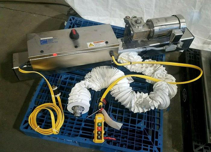 1000 Lb Crane Hoist Lift Stainless Steel Clean Room Pharmaceutical Watch Video!