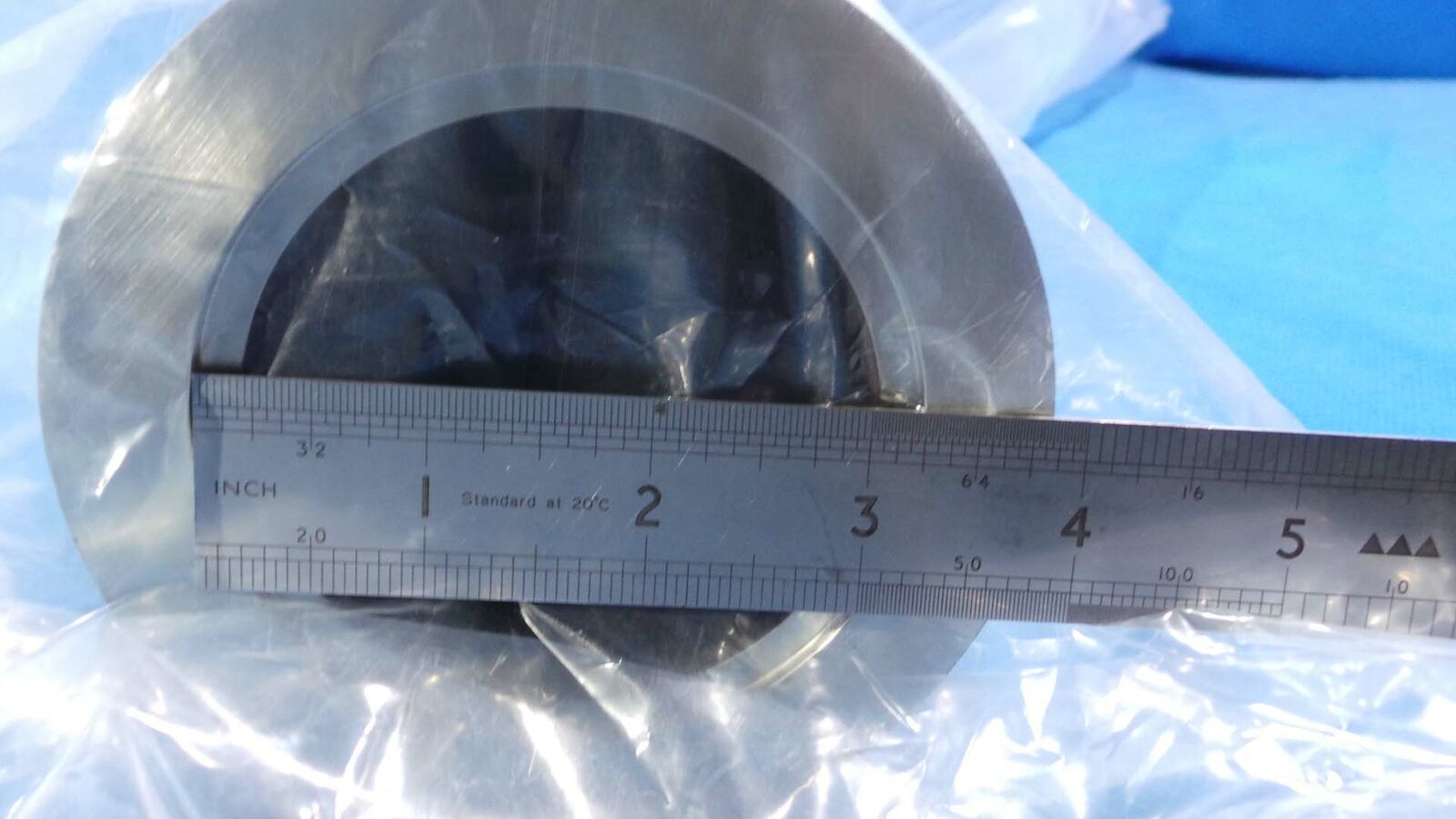 Used 29283-XX Large Pipe / one End 3'' and one End 4'' / VDF HTO Metal / Semiconductor Part ( Part was Cleaned,to be Open Only in Clean Room )