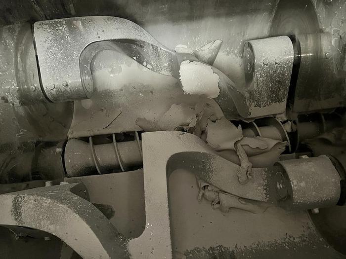 Used 1400 L TOTAL /700 L WORKING BATTAGGION KNEAKER EXTRUDER - T-316 S/S - JACKETED