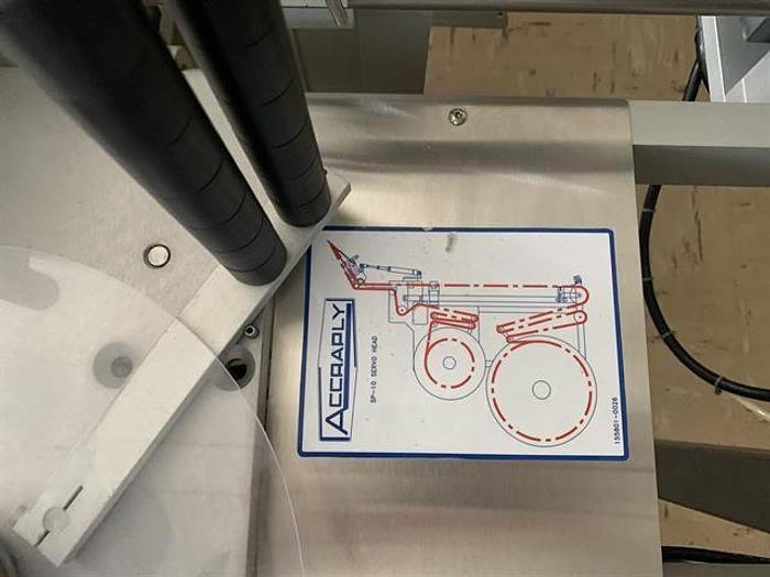 Used Used Accraply Pressure Sensitive Wraparound and Panel Labeler