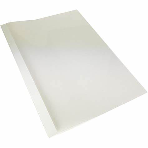 A4 Esselte Opaque Thermal Binding Covers - "Off White" Plain 1.5mm -1000 Covers - Special Clearance
