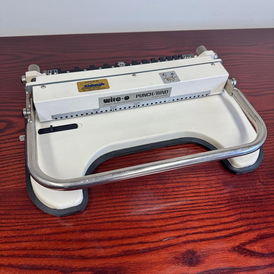 Used Second-hand JBI James Burn PB34 3:1 Wire Punch & Closer Binding Machine