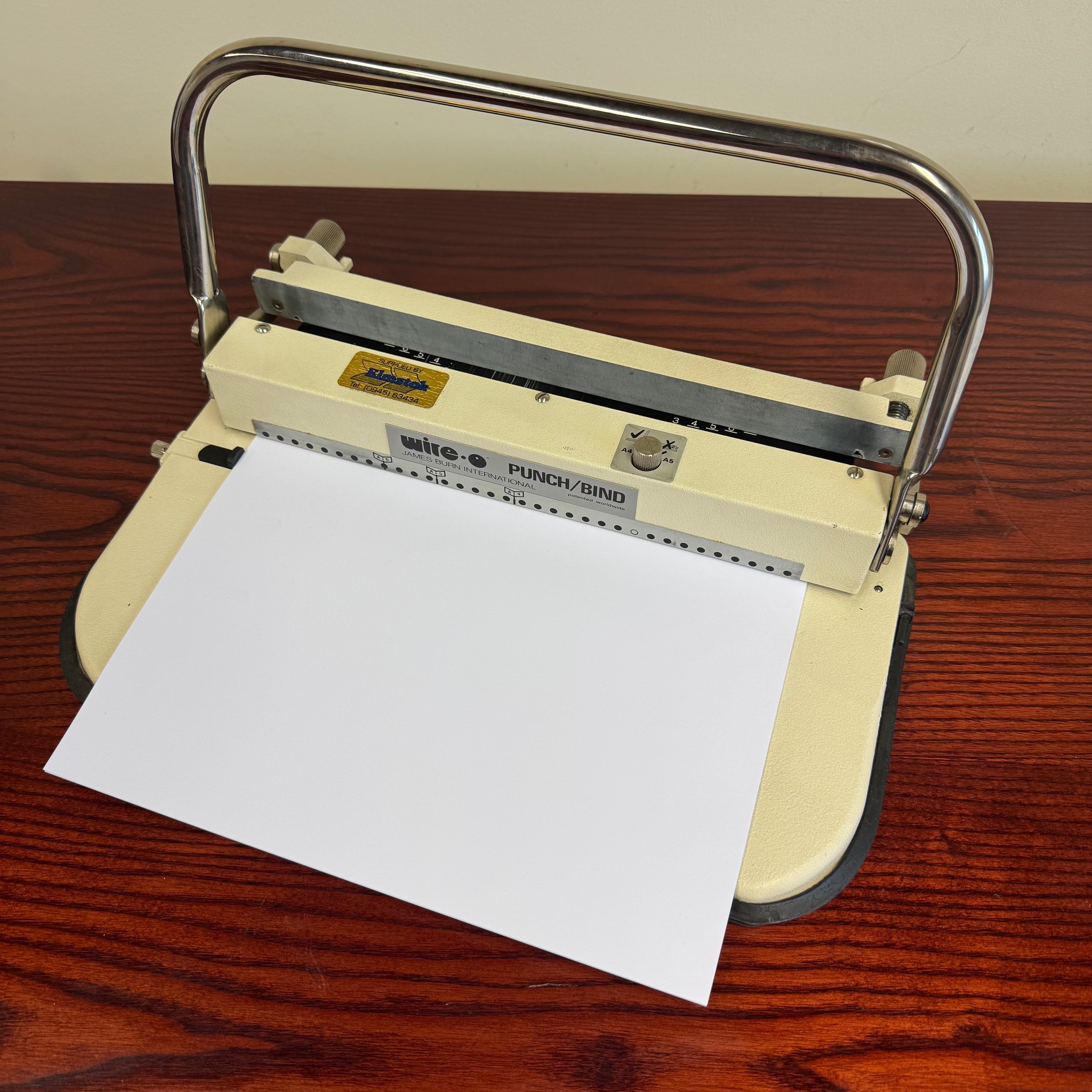 Used Second-hand JBI James Burn PB34 3:1 Wire Punch & Closer Binding Machine