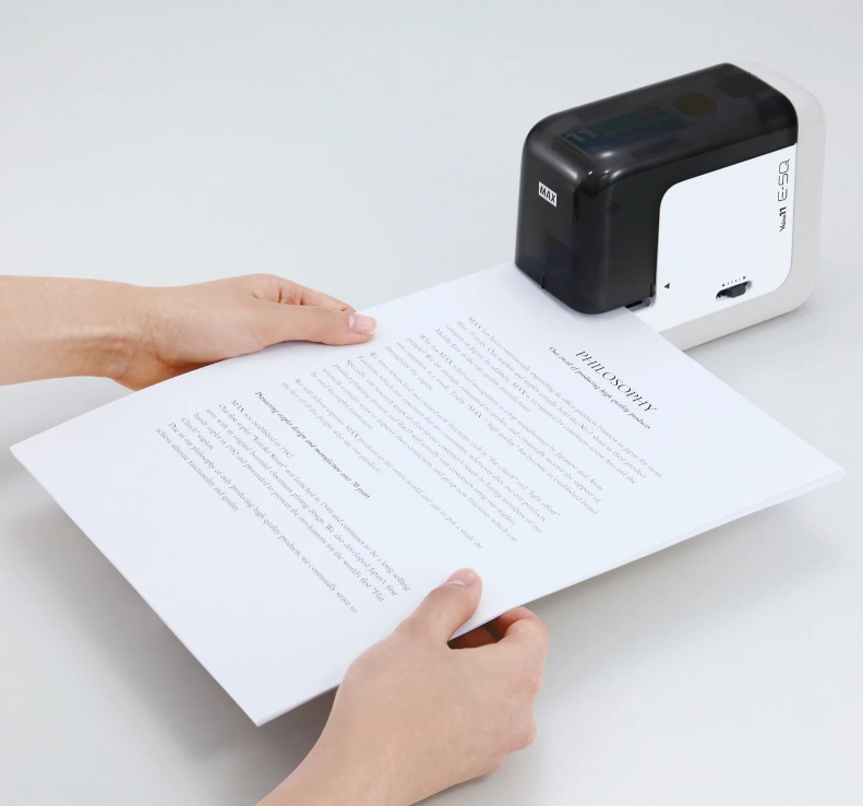 Used Max BH-11F Electric Flat-Clinch Portable Stapler