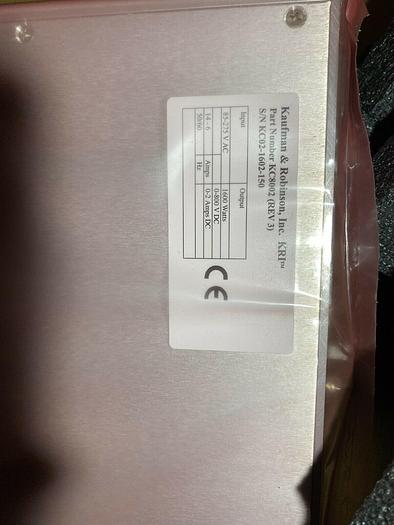 KAUFMAN & ROBINSON, INC EC15-1602-132  KRI Emission Control