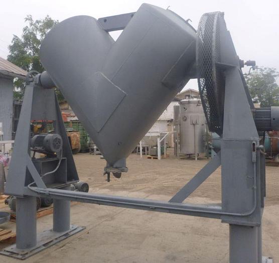 Used Mixer, V-Type, 50 CF, S/st, 7.5 Hp, Bar #S744257