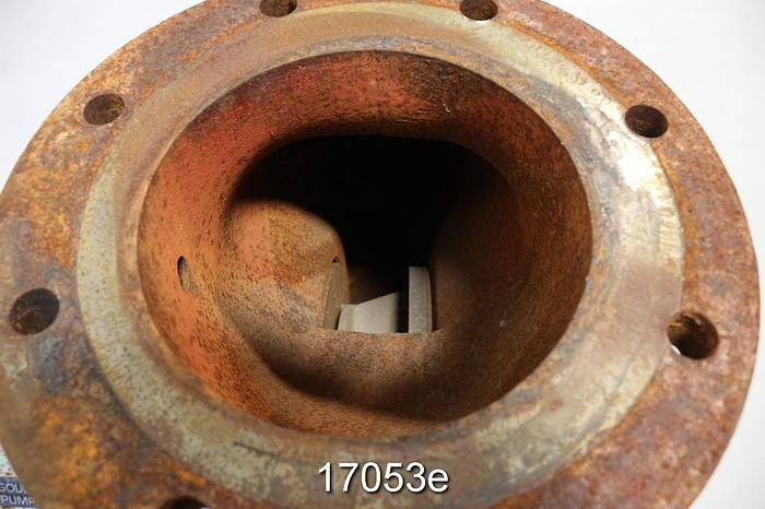 Used Goulds 3180 Pump, 8X10X16, Ductile Iron Casing, Iron Stuffing Box, Stainless Steel Impeller, Stainless Steel Suction Side Plate, Approx 14-3/4" Impeller #17053