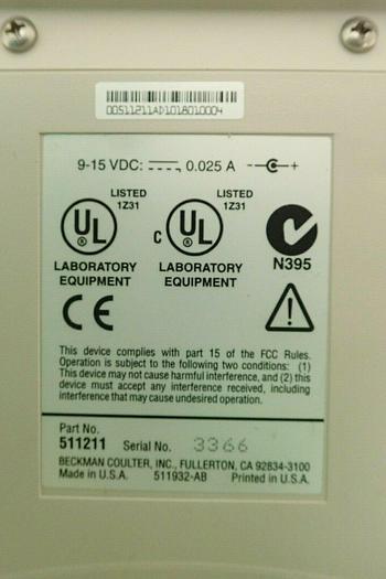 Used Beckman 511211 350 pH/Temp/mV Meter