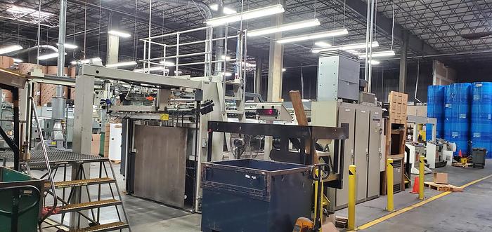 Used 57" (1.44M) MAXSON DFK DUAL ROTARY KNIFE SHEETER 2000