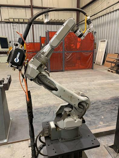 Used (2) Motoman UP6 Weld Cell with Rotary Trunion Tables