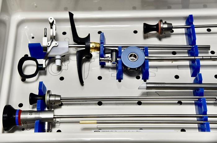 Used Olympus Cystoscopy Complete Set with A22002A, A22003A and Stainless Instruments