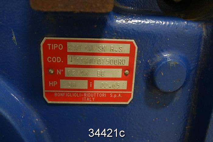 Used Bonfiglioli RAO 90/SN R.S Gear Drive, 22.65/1 Ratio #34421