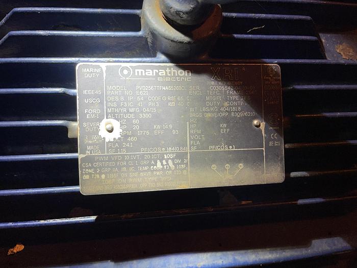 Used GOULDS 1X2-10 316 S/S 20 HP CENTRIFUGAL PUMP