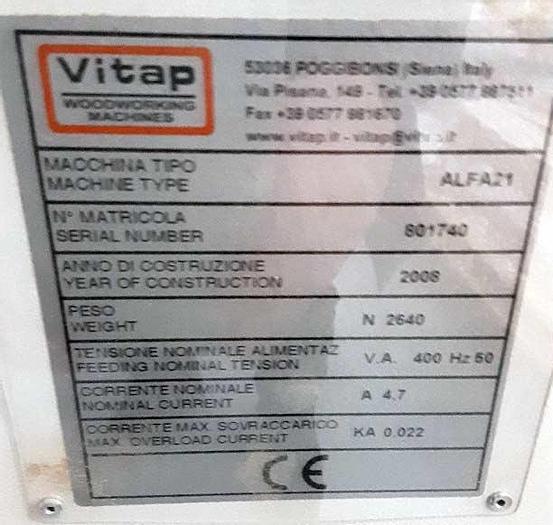 Used 2008 VITAP Italy VITAP boring machine ALFA 21