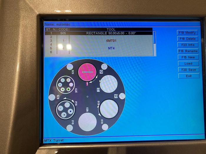 Used 2016 Euromac 1500 STX Flex 12 Hybrid 12 CNC Punching Machine