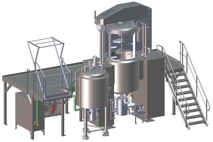2000 LITER VMI TRIMIX VACUUM MIXER HOMOGENIZER 