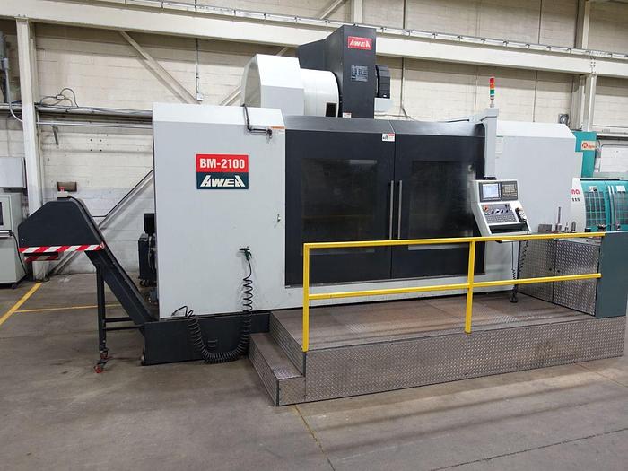 Used 2012 Awea, BM-2100, CNC Vertical Machining Center