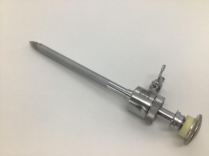 Used STORZ Trocar and Cannula 6mm Diameter with Single Luer Tap  120mm 30101k