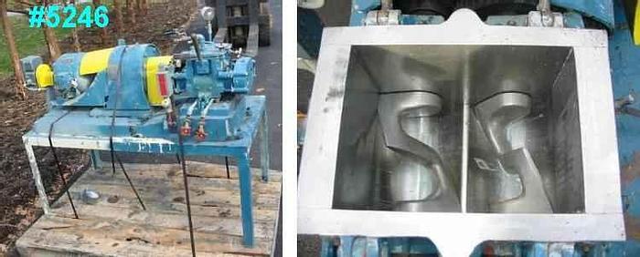 Used 0.75 GALLON (3 QUART) BAKER PERKINS SIGMA BLADE MIXER – S/S – JACKETED – VACUUM