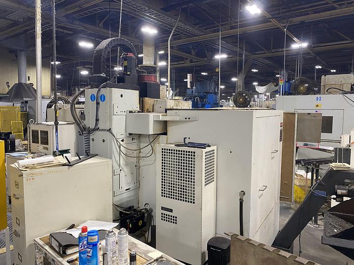Used FADAL MAG 4020 VMC WITH FANUC Oi CNC CONTROLS & 4TH AXIS INDEXER