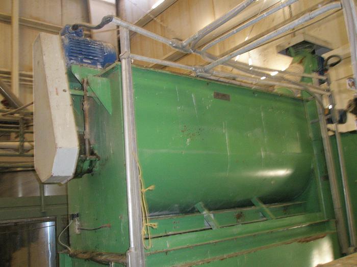Used Mixer, Ribbon, 25 CF, C/st, Pugmill Feeder, #C735198