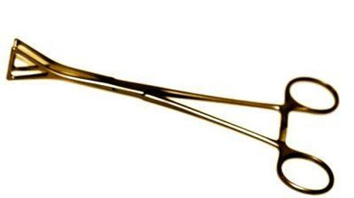 Used Forceps Intestinal Grasping Duval Collin 25mm Blade 200mm (8in) AESCULAP EA042R