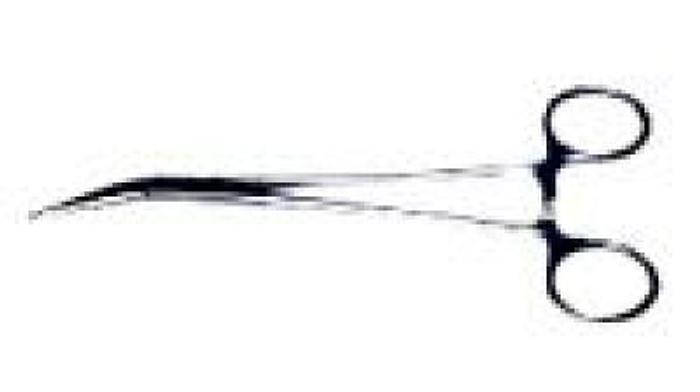 Used Clamp Artery Fickling Angled Sideways 178mm AESCULAP BH807R