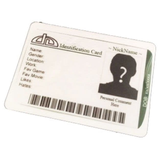 3-Part Data White-Insert Laminating Pouches IBM 600 Micron 59 x 83mm (100)