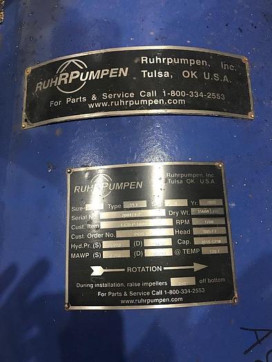 Used (2) Unused Ruhrpumpen 4-stage vertical canned process condensate pumps