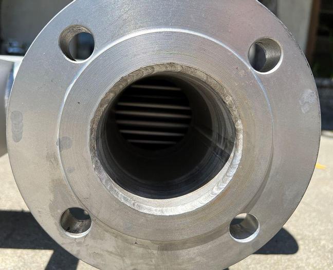 Used Heat Exchanger, Shell & Tube, 16 SF, S/st, 150 PSI, Allegheny Bradford #S744643