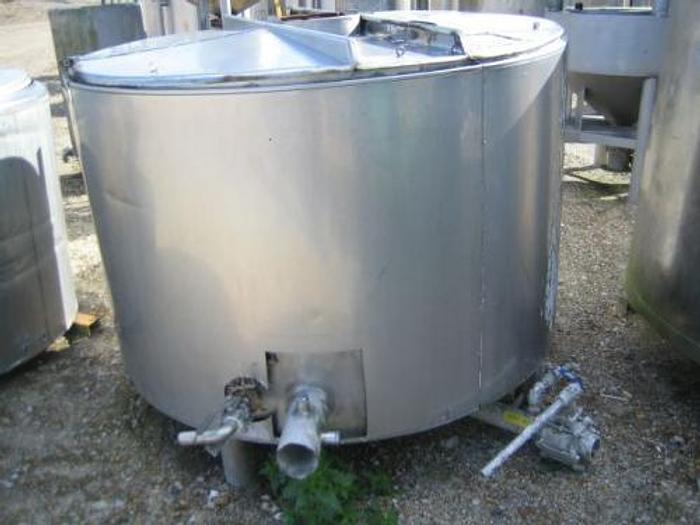 Used 1,700 Liter open upright tank with lid