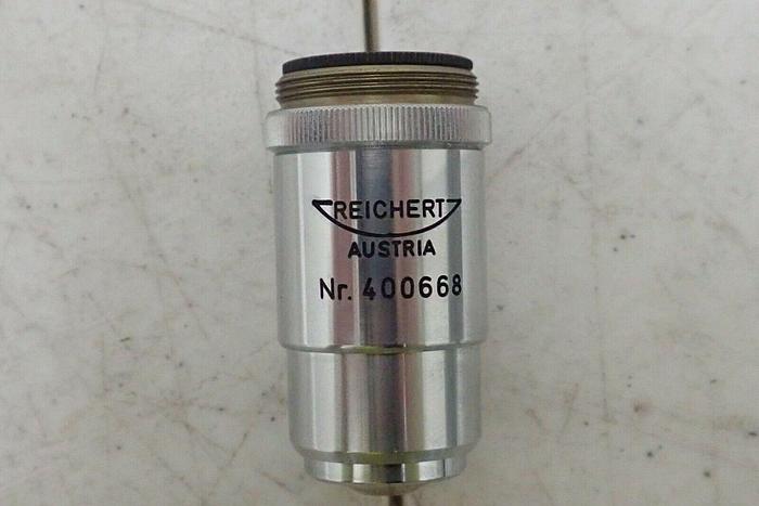 Used Reichert Austria 400668 Fluor 56/0.90 90/0 np Microscope Objective