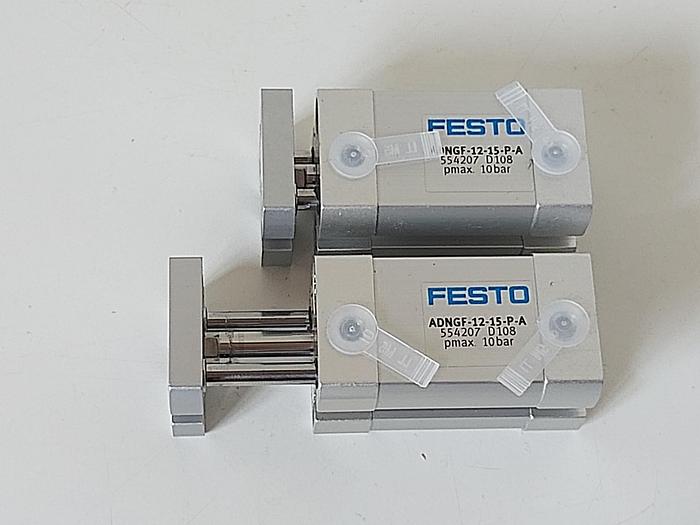 2 Stück Kompaktzylinder, ADNGF-12-15-P-A, 554207, Festo neu