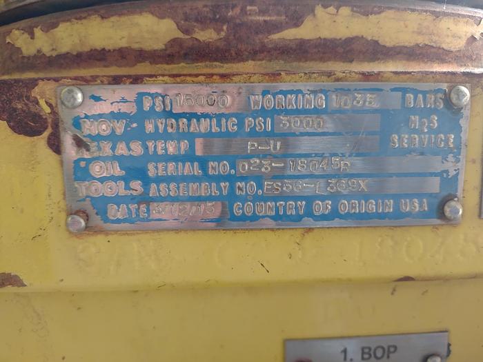 Used 2015 3-1/16" Quad BOP, 15ksi, TOT