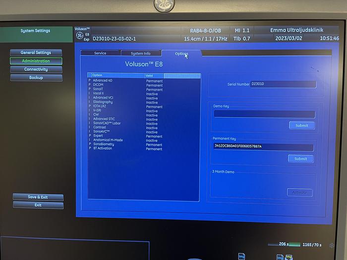 Used 2015 GE Voluson E8